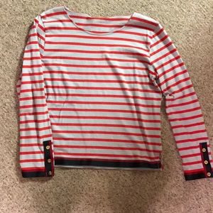 J. Crew striped nautical top